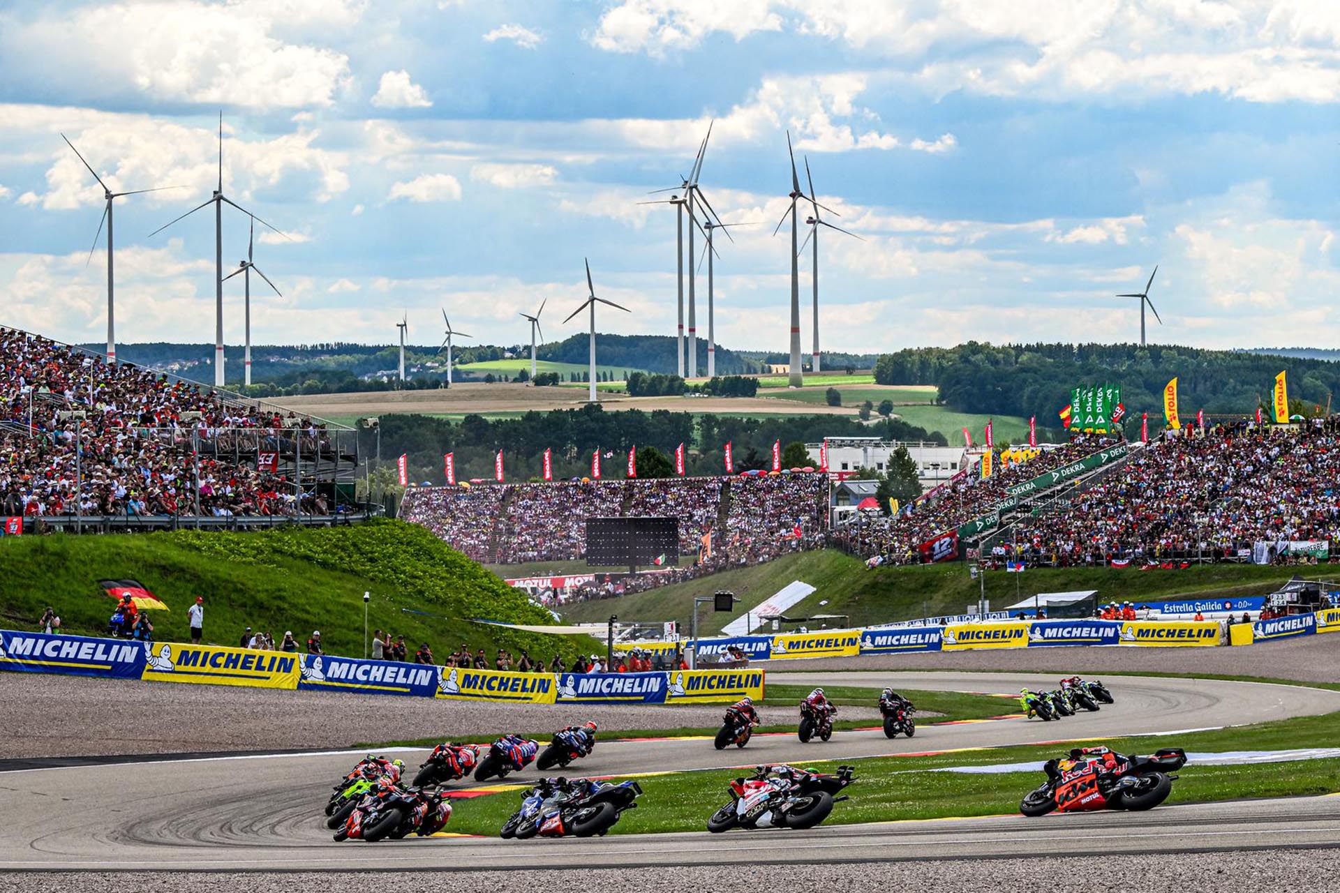 Estrecho y revirado, Sachsenring está lejos de las necesidades de las MotoGP actuales