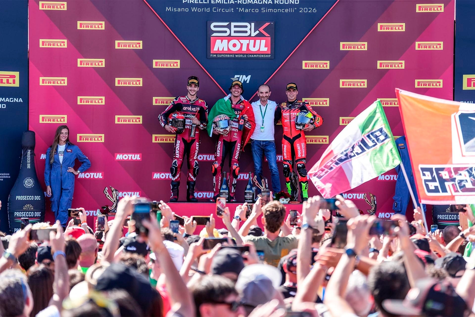 Ducati celebra la conquista de su 22º título de Constructores en el WSBK