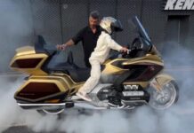 Antes de arrancar y con Kenan ayudando, que no falte un buen burnout