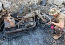 Descubierta en aguas del Danubio una DKW NZ 350-1 de la Segunda Guerra Mundial