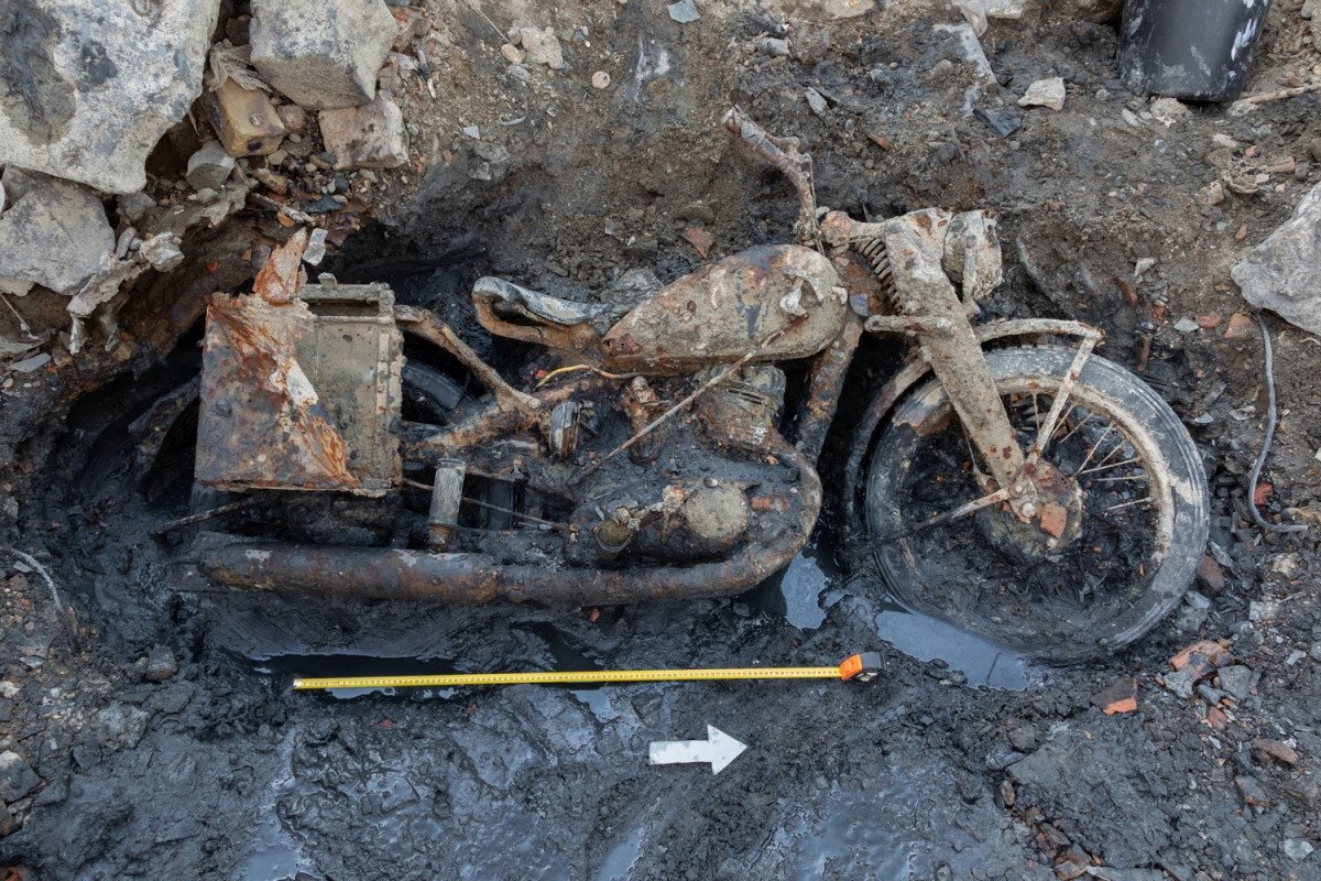 Descubierta en aguas del Danubio una DKW NZ 350-1 de la Segunda Guerra Mundial