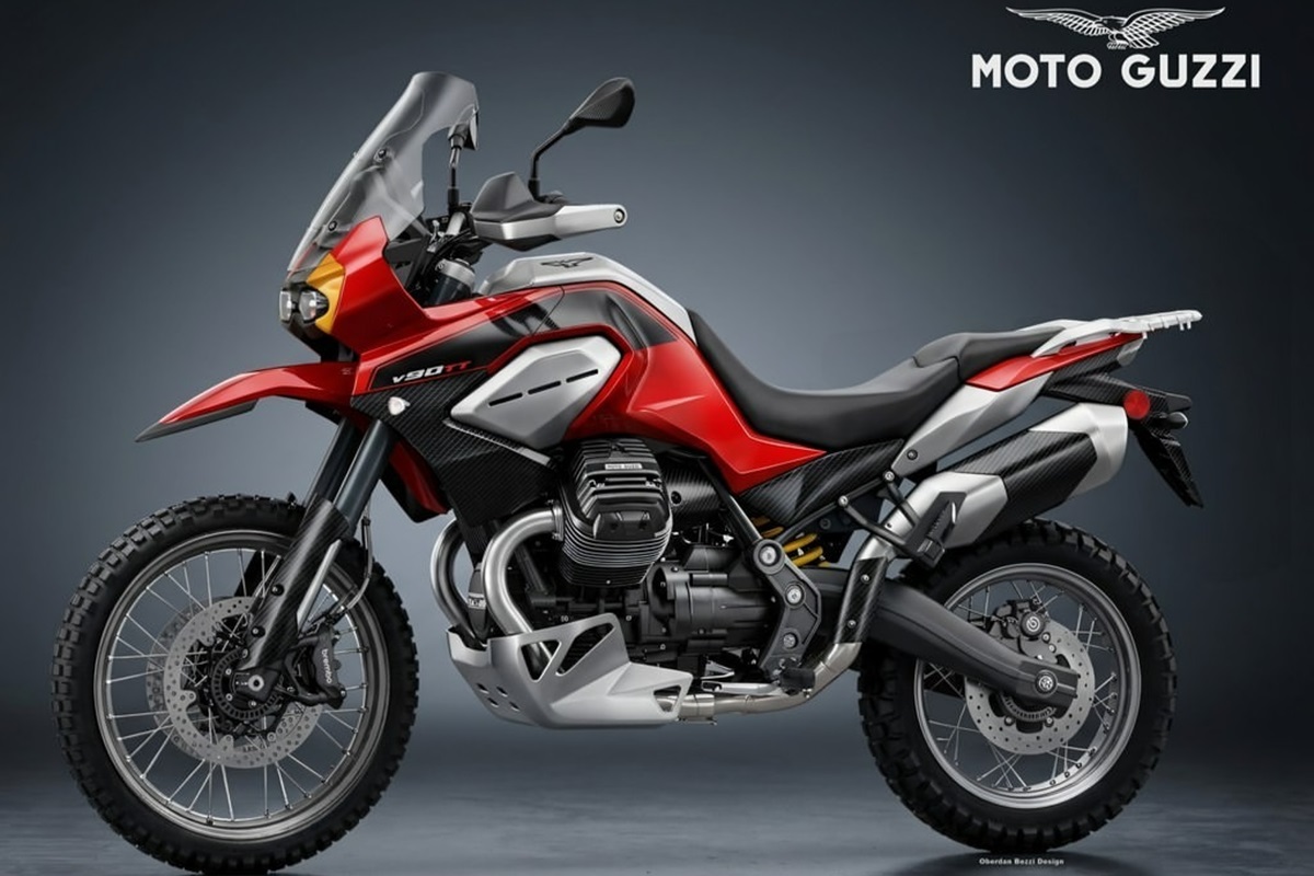 Oberdan Bezzi presenta la V90 TT, la alternativa verdaderamente off-road que Moto Guzzi no se atreve a desarrollar