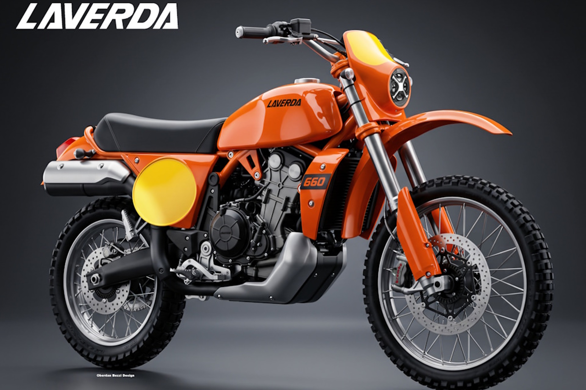 Laverda LA-1 660 by Oberdan Bezzi: La off-road de estilo clásico y mecánica Aprilia que podría sellar el resurgimiento de la marca