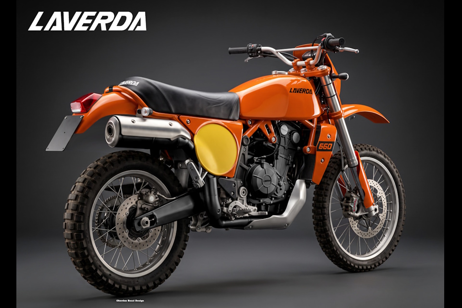 Laverda LA-1 660 by Oberdan Bezzi: La off-road de estilo clásico y mecánica Aprilia que podría sellar el resurgimiento de la marca