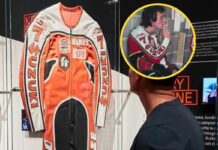 Este mono réplica Barry Sheene, creado por Dainese, tiene nuevo dueño