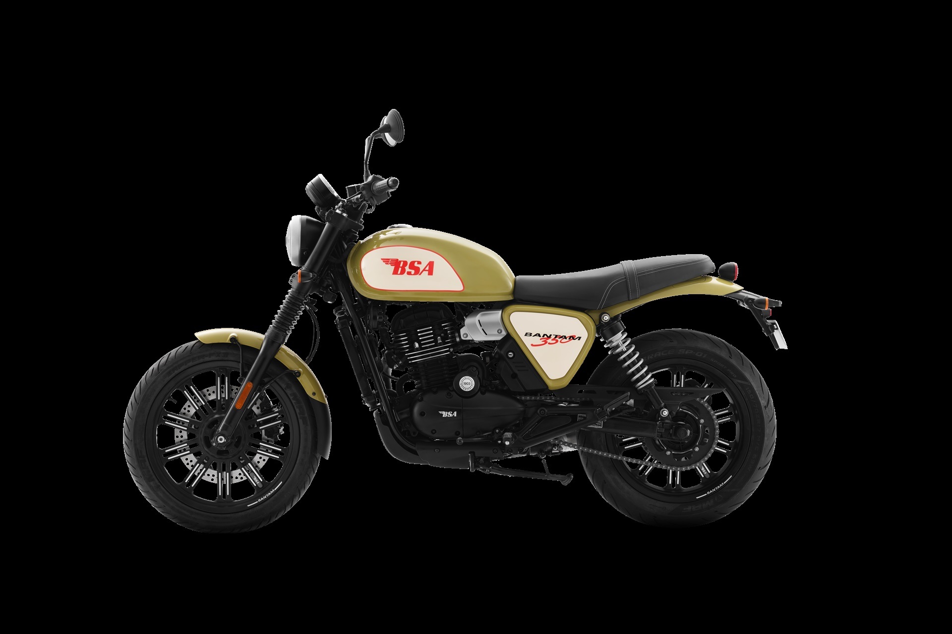 La Bantam 350 se viste con una legendaria decoración de la firma británica