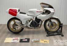 Esta icónica Supermono está a la venta: Honda TH1R Ikuzawa-Harris de 1988