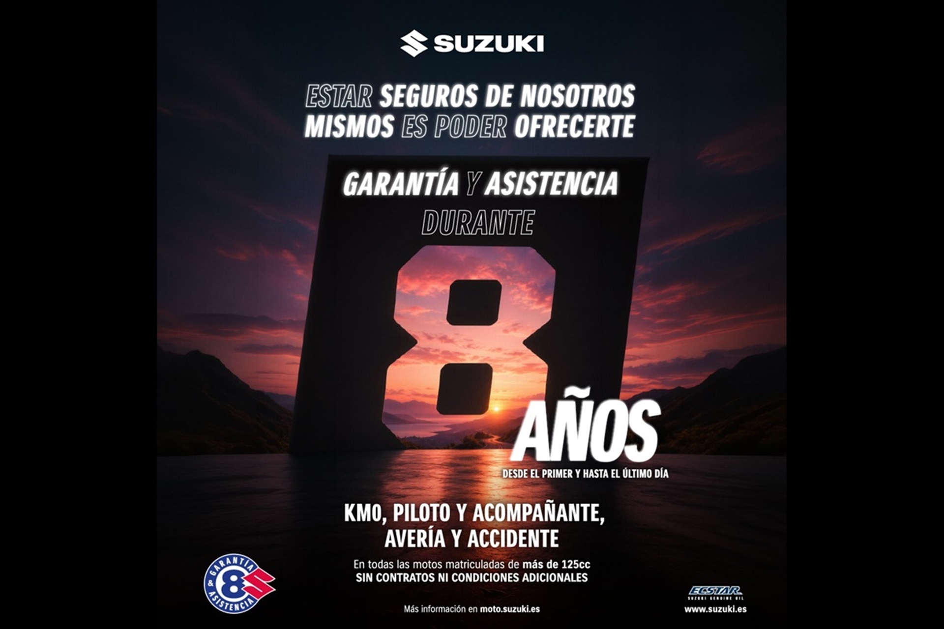 Disfruta de 8 años de garantía en tu Suzuki nueva