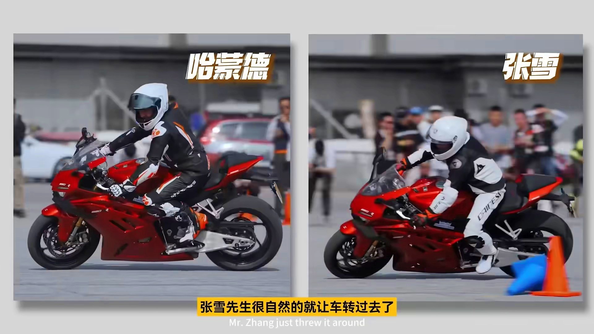 Richard Hammond ZXMoto 820RR contra Ducati Panigale V2