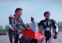 Richard Hammond ZXMoto 820RR contra Ducati Panigale V2