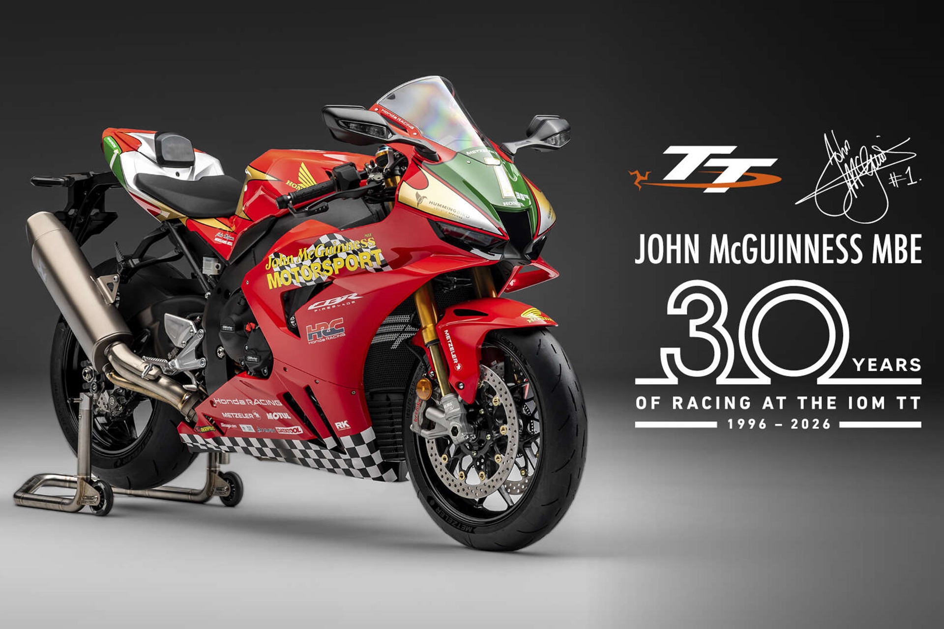 Honda lanza su nueva CBR1000RR-R Fireblade SP John McGuinness 30º Aniversario Replica Limited Edition