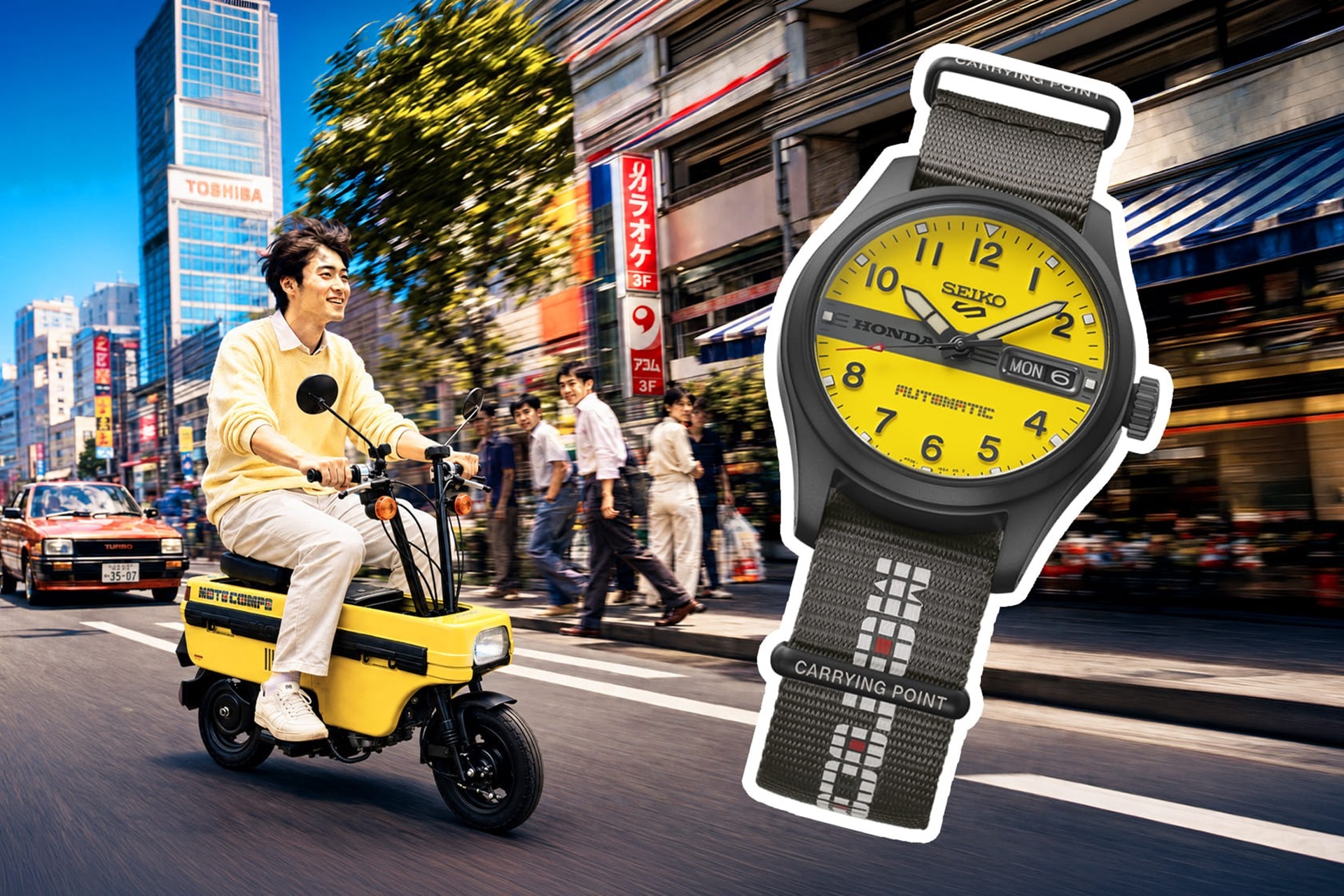 Seiko 5 Sports Motocompo: un reloj homenaje práctico y ultracompacto