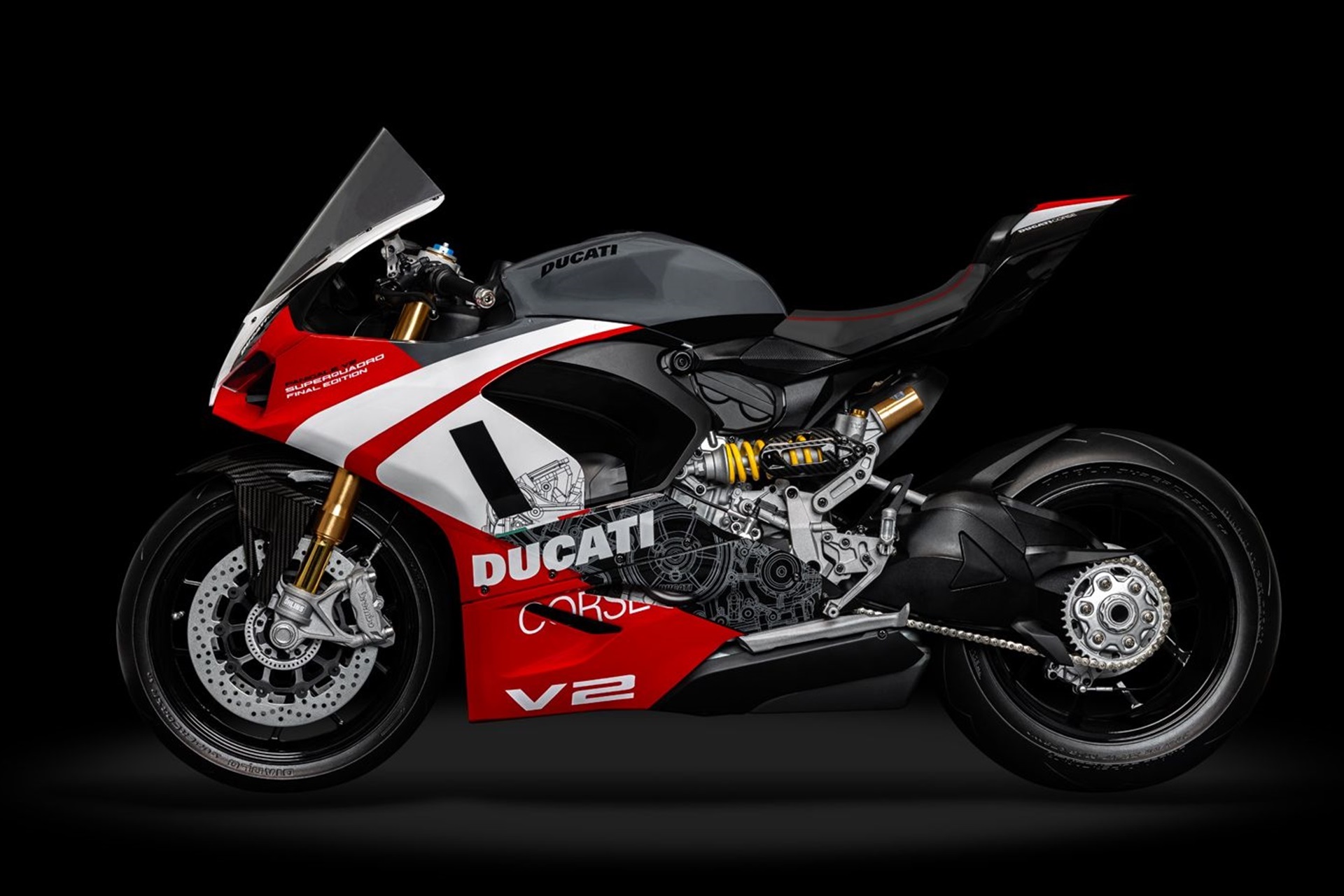 Panigale V2 Superquadro Final Edition: ahora en una exclusiva maqueta a escala 1:4