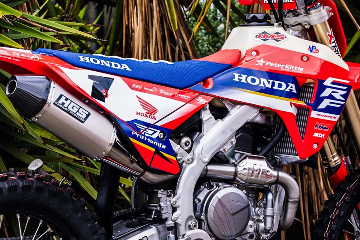 Con la base de la CRF450RX han preparado un modelo superior