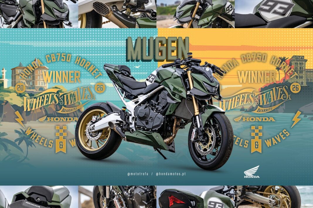 “Mugen”, la agresiva reinterpretación portuguesa de la CB750 Hornet, se proclama vencedora en la 7ª edición de Honda Customs