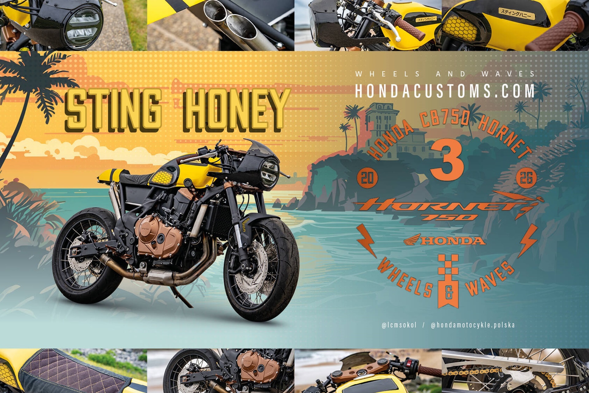 “Mugen”, la agresiva reinterpretación portuguesa de la CB750 Hornet, se proclama vencedora en la 7ª edición de Honda Customs
