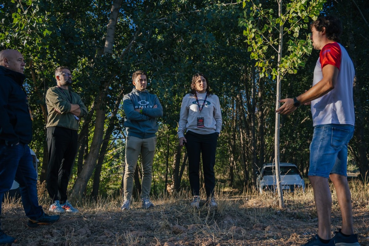 Representantes de la RFME visitan Teruel para conocer el proyecto medioambiental Bajo Cer0² vinculado a la Baja Aragón