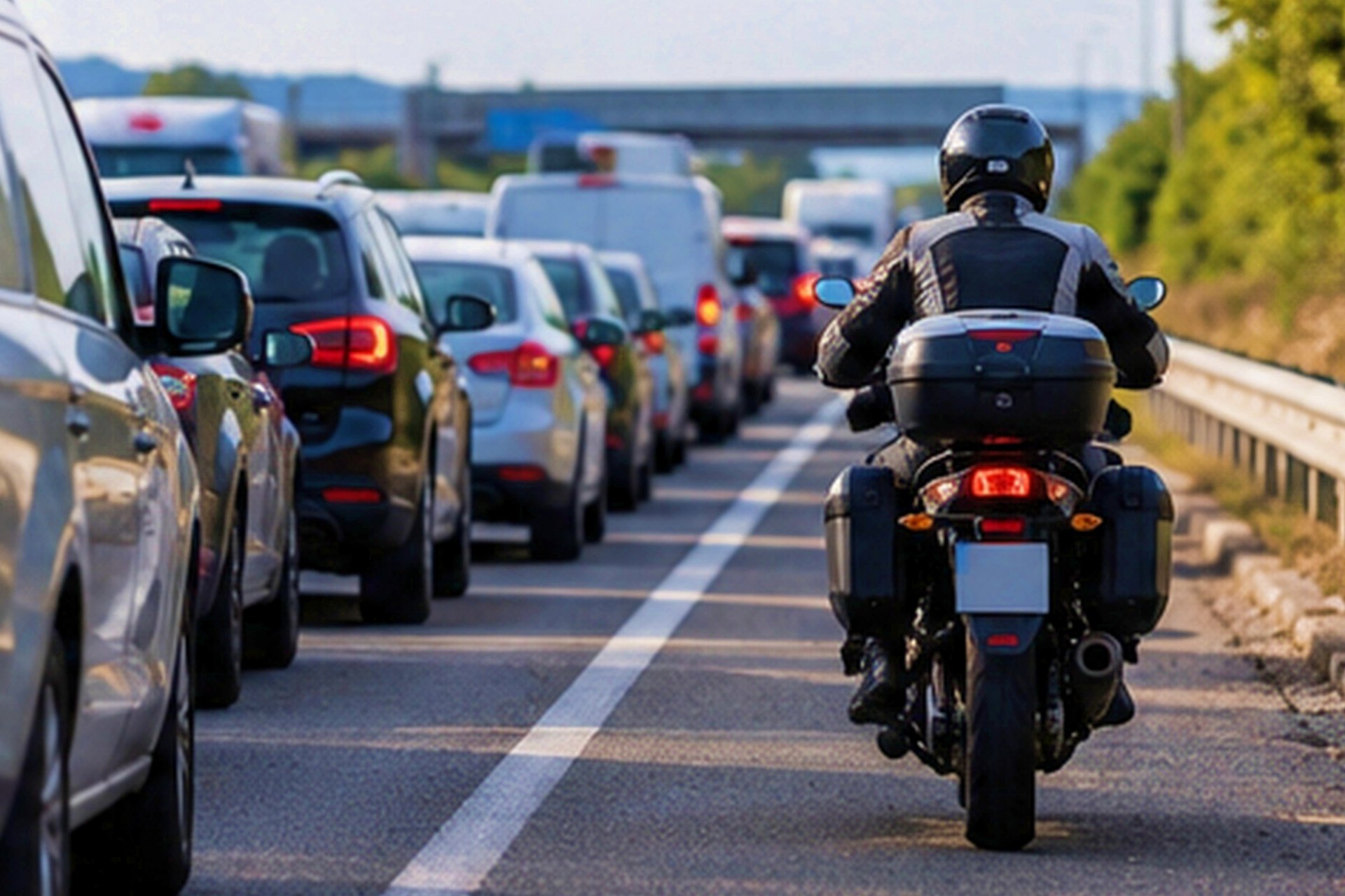 Motos por el arcén en atascos BOE DGT 2026