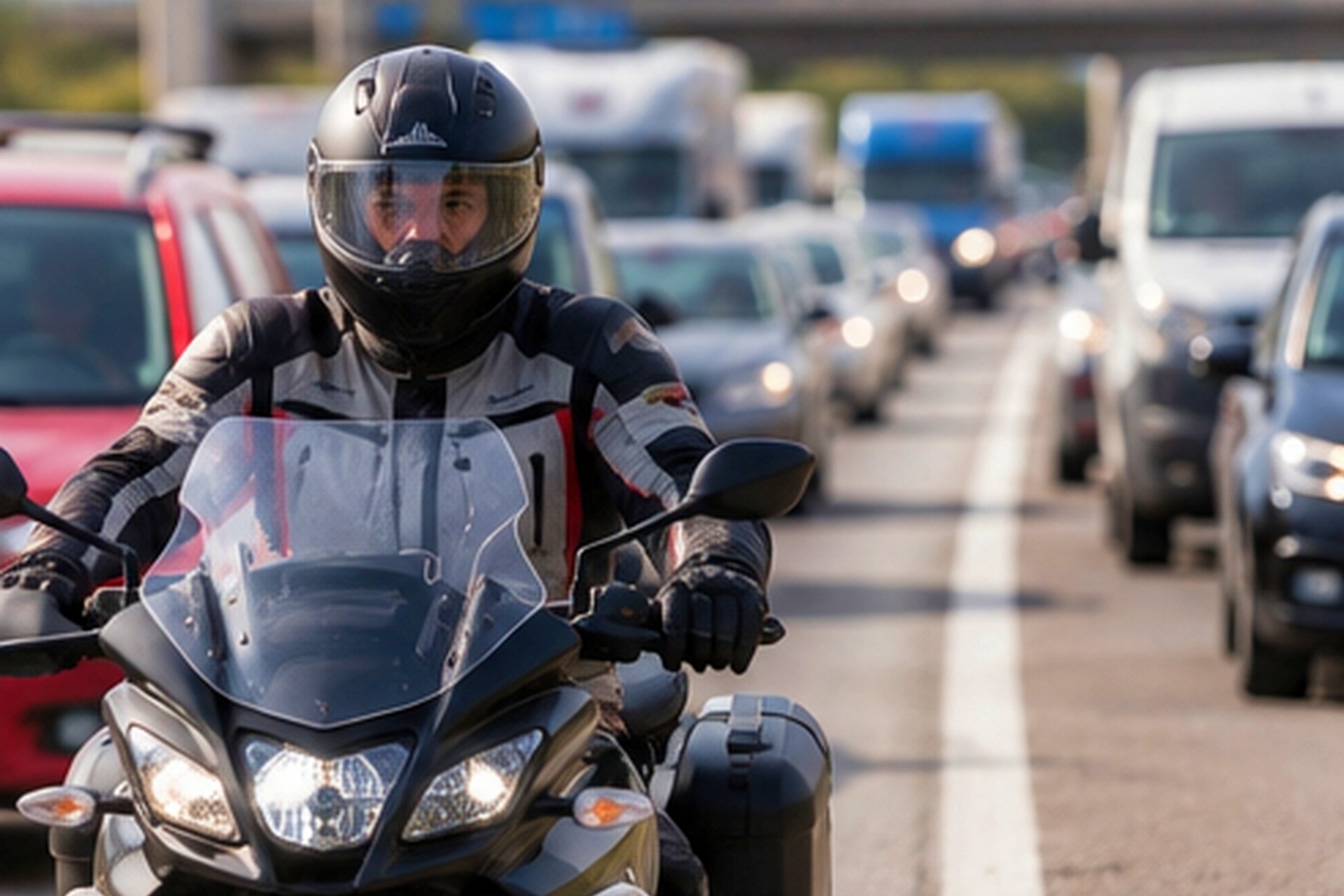 Motos por el arcén en atascos BOE DGT 2026