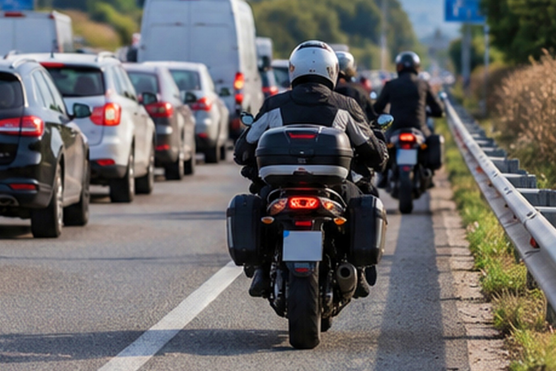 Motos por el arcén en atascos BOE DGT 2026