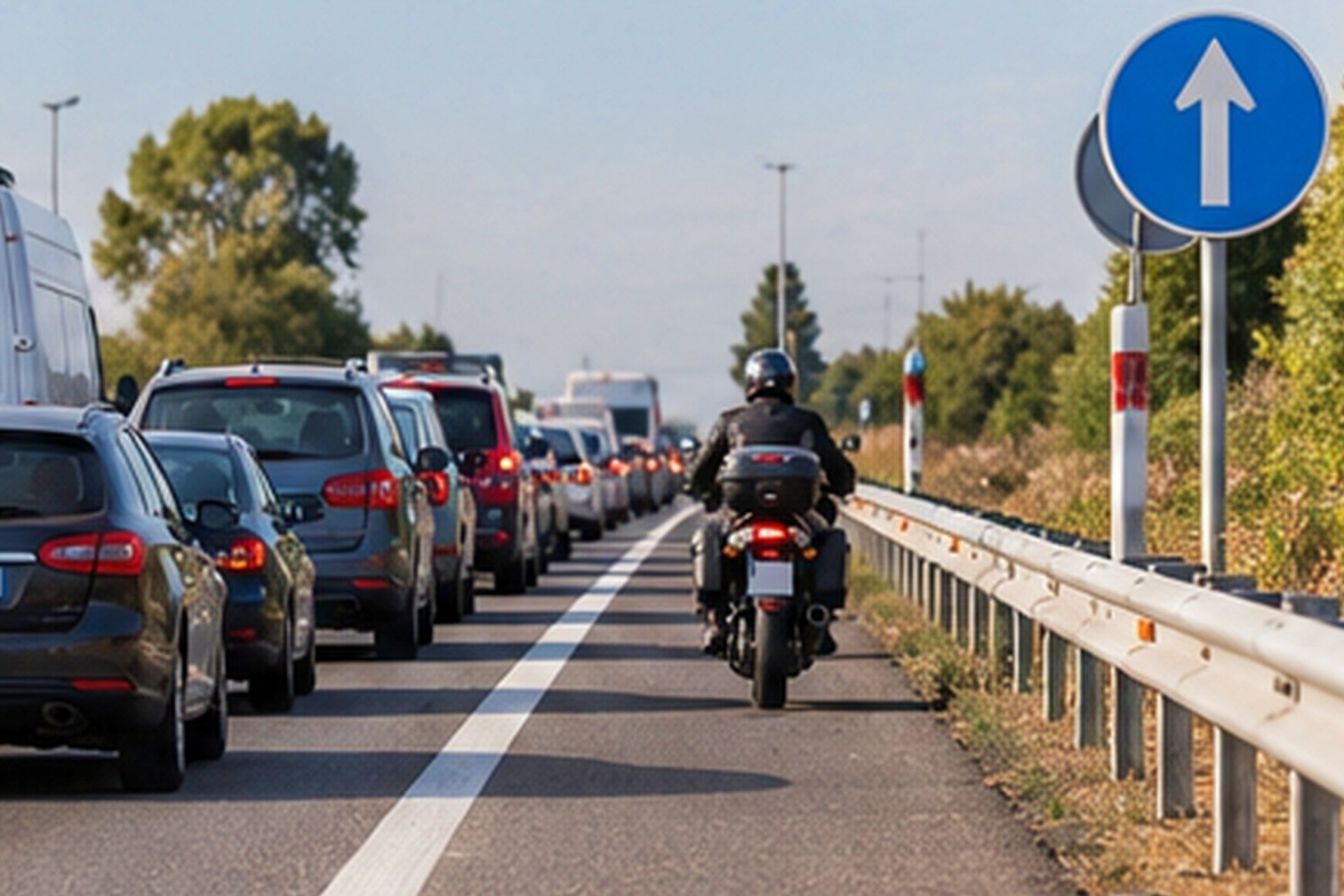 Motos por el arcén en atascos BOE DGT 2026