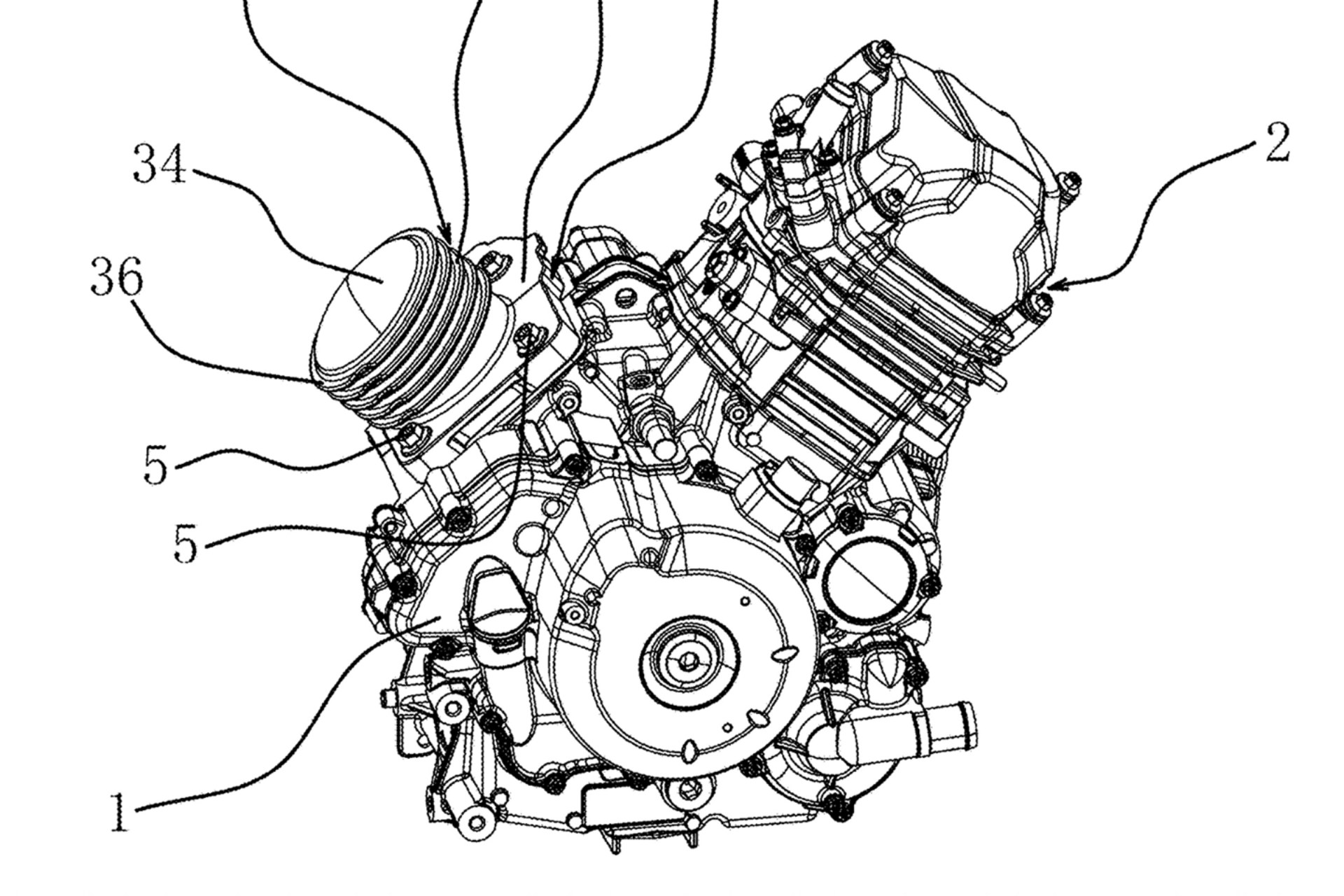 QJMotor patente V-Twin