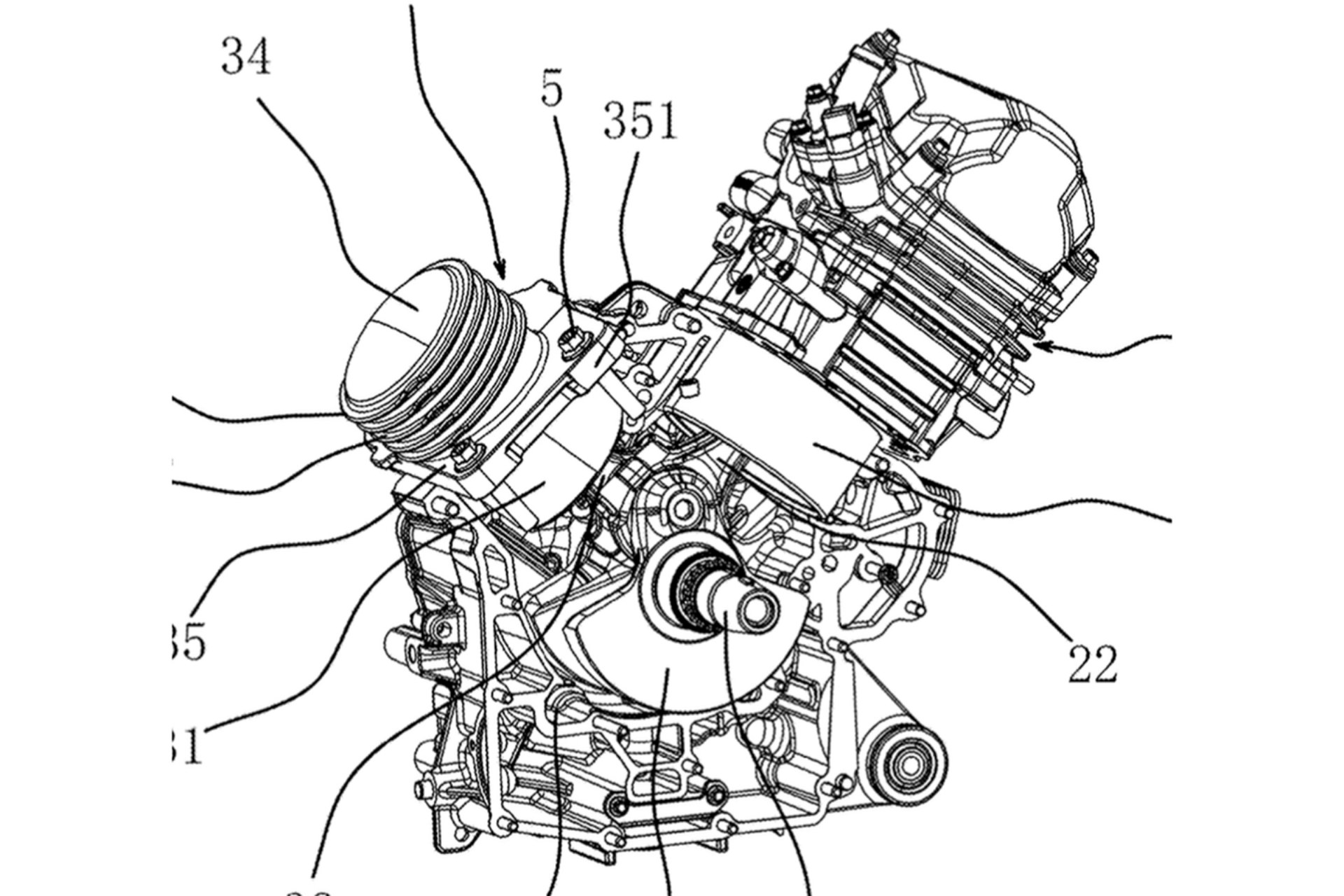 QJMotor patente V-Twin