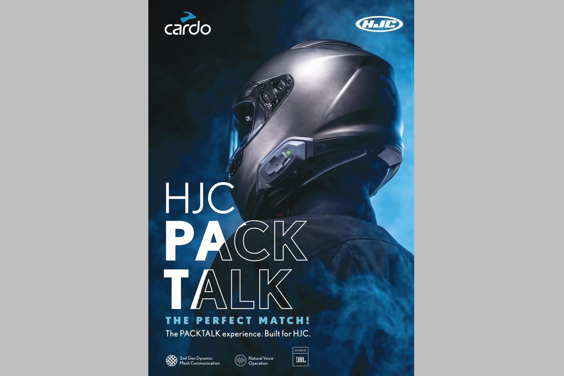 HJC Packtalk: el nuevo sistema totalmente integrado que conserva el diseño original del casco