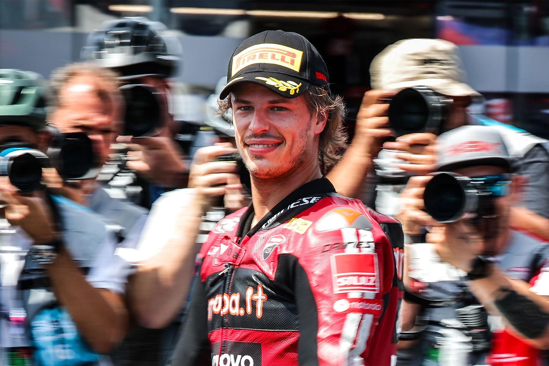 Nicolo está compaginando sus éxitos en el WSBK con el papel de piloto de pruebas de la 850