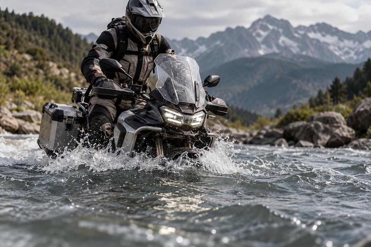 Esta idea, adaptada, podría resultar útil en las motos de corte más aventurero