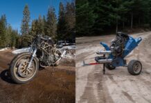 Triturar madera nunca volverá a ser lo mismo cuando conozcas el “nuevo modelo” de Grind Hard Plumbing con el motor de una Ducati 750SS