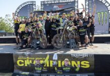 Triumph y Guillem Farrés hacen historia con el título de MX2 y la “recién llegada” TF 250-X