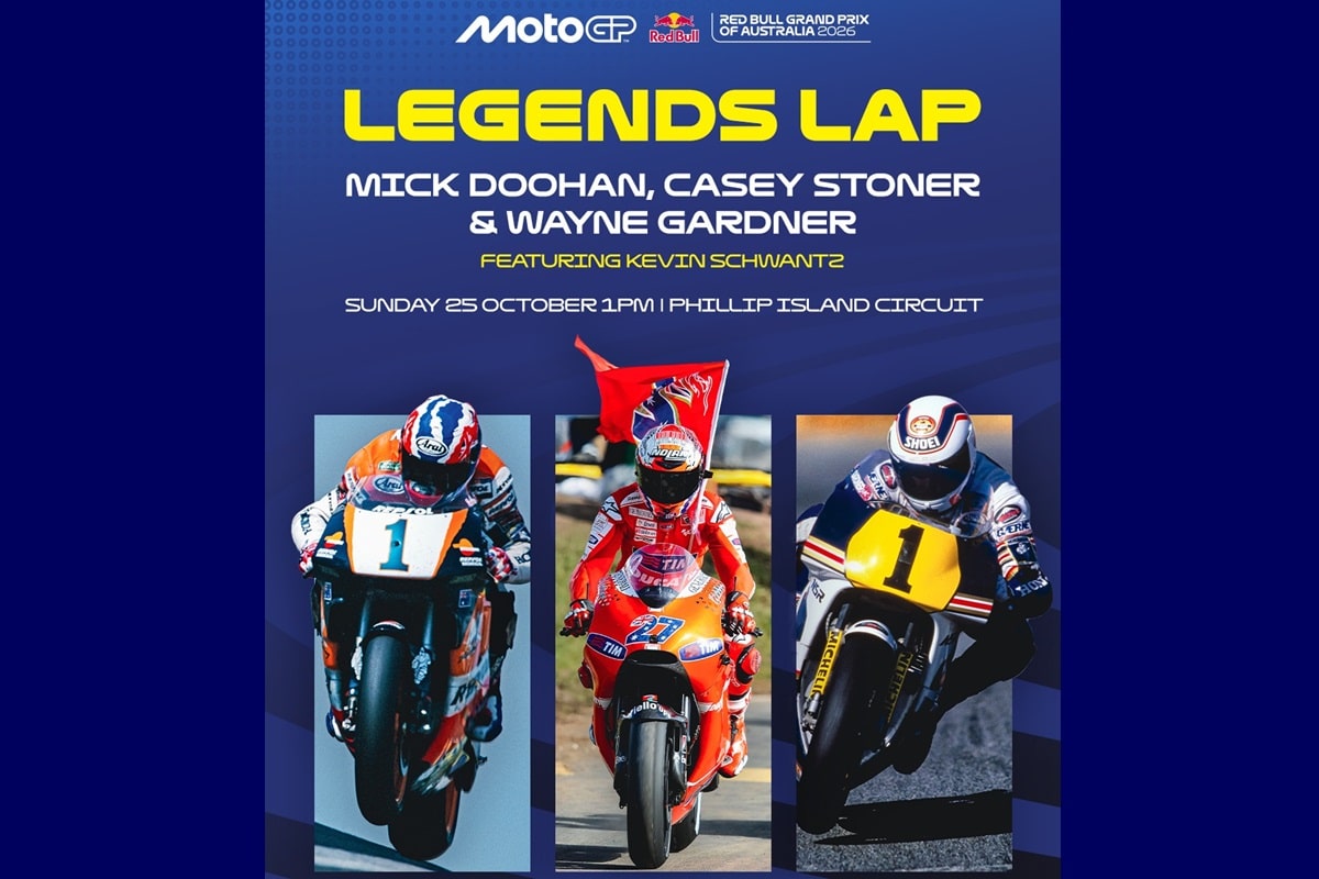 Los héroes locales de MotoGP reviven sus días de gloria, por última vez, en Phillip Island