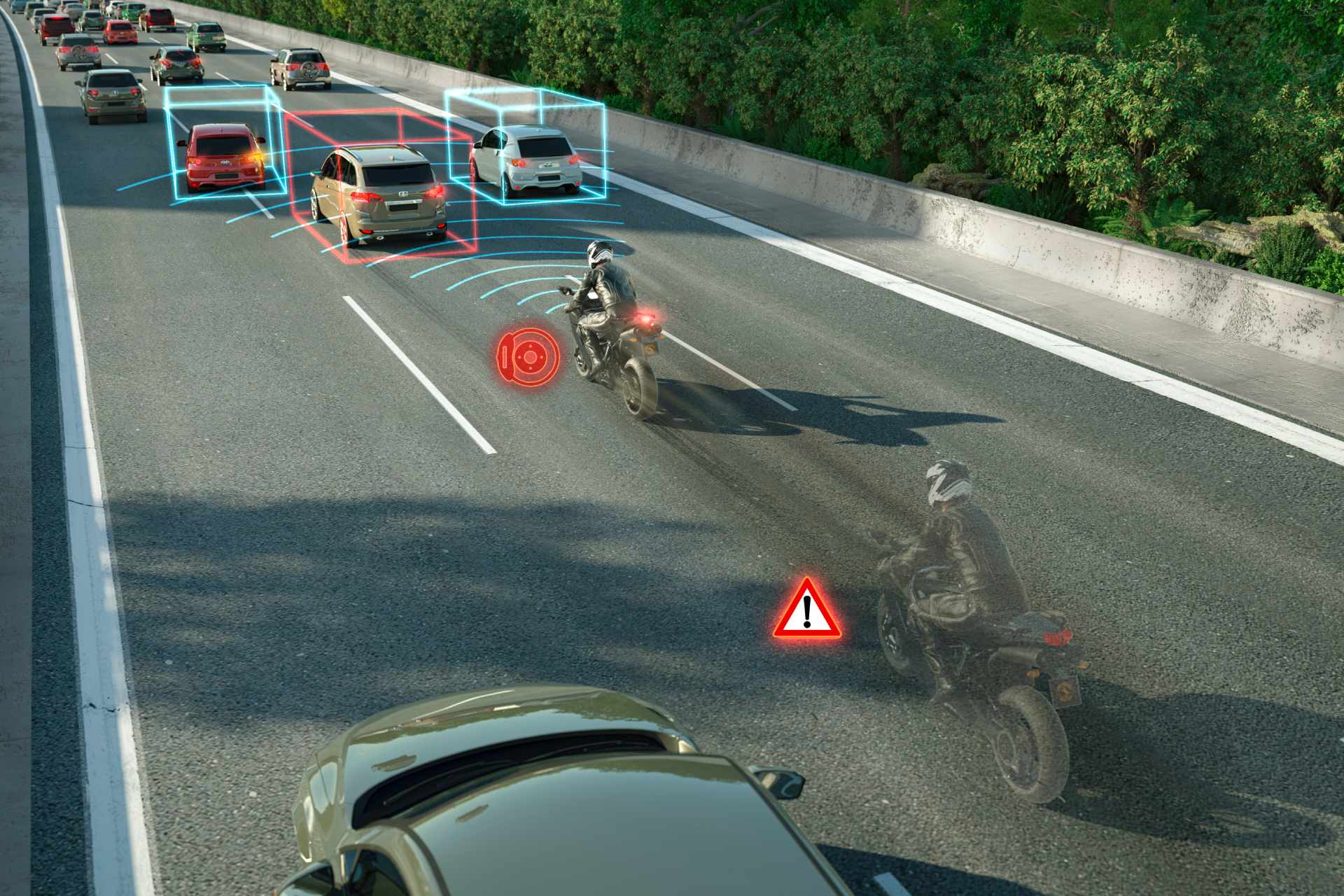 Frenadas fantasma: el riesgo invisible para los motociclistas