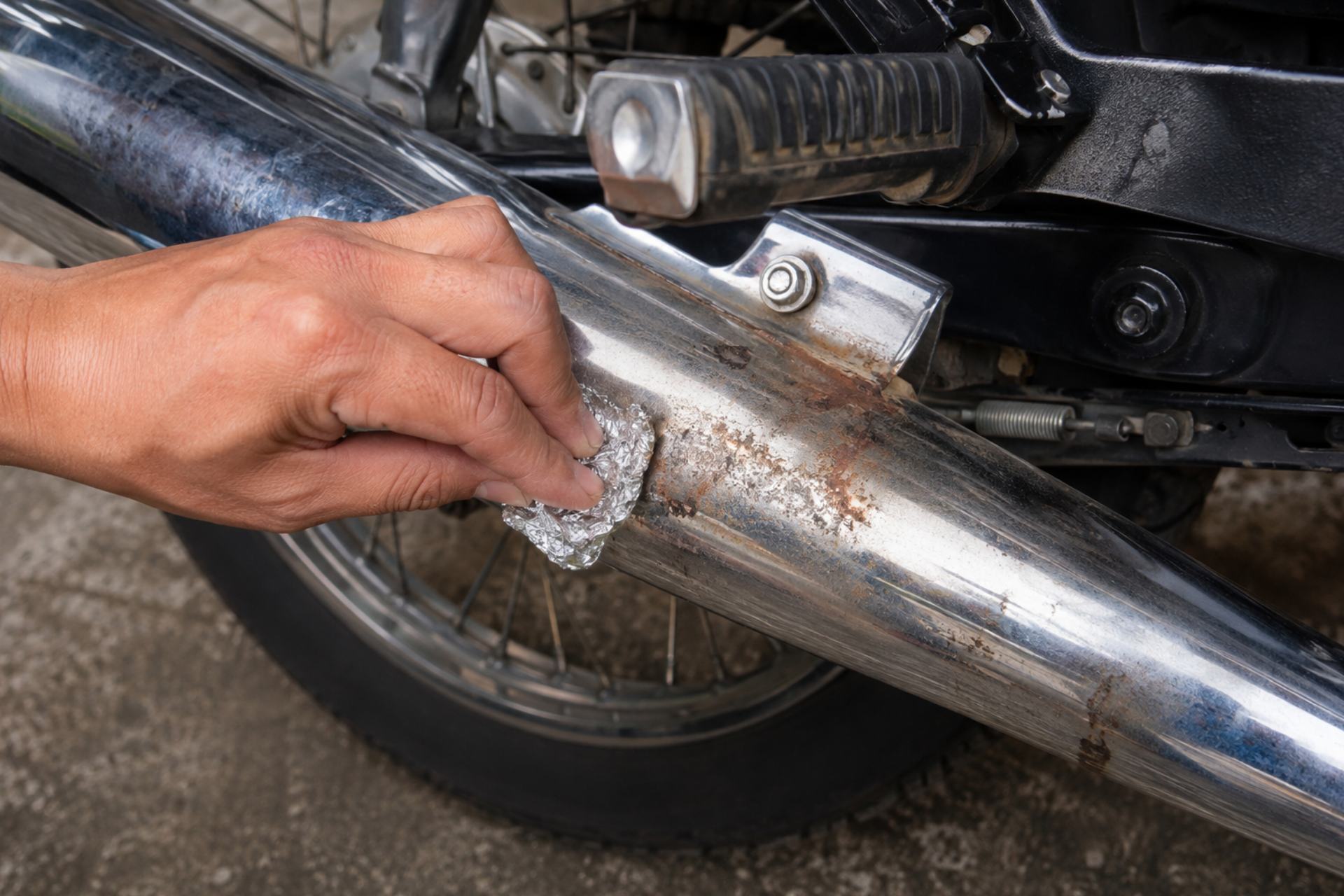 ¿Cómo decirle adiós al óxido de su moto?