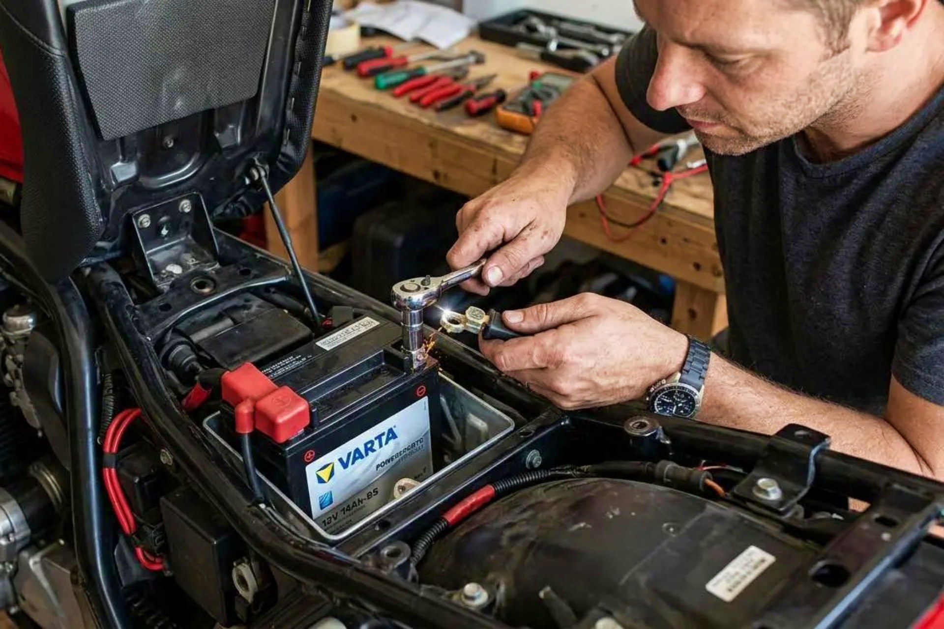 Como cambiar bateria de moto