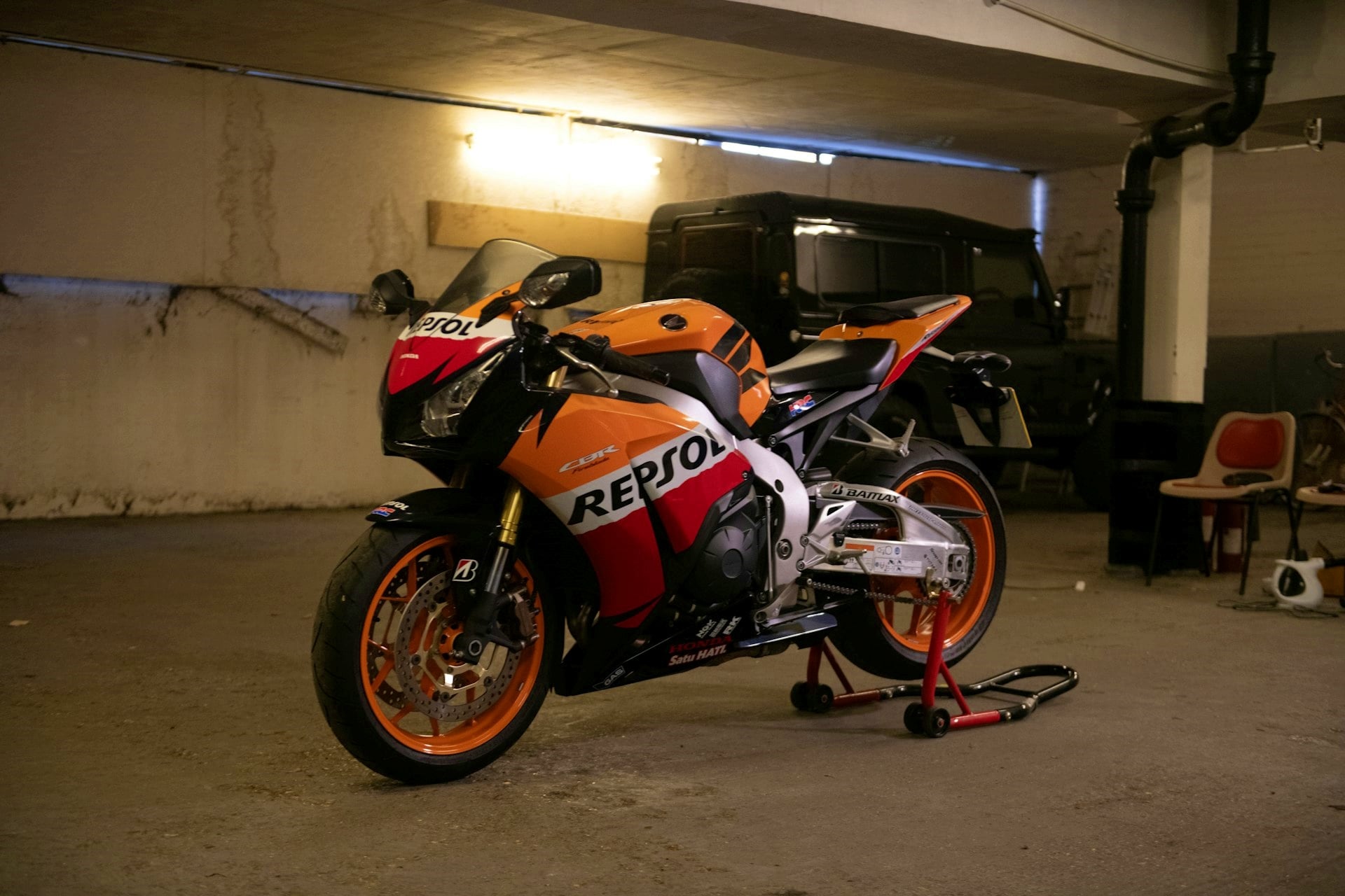 James May Honda CBR1000RR Fireblade Repsol de 2013
