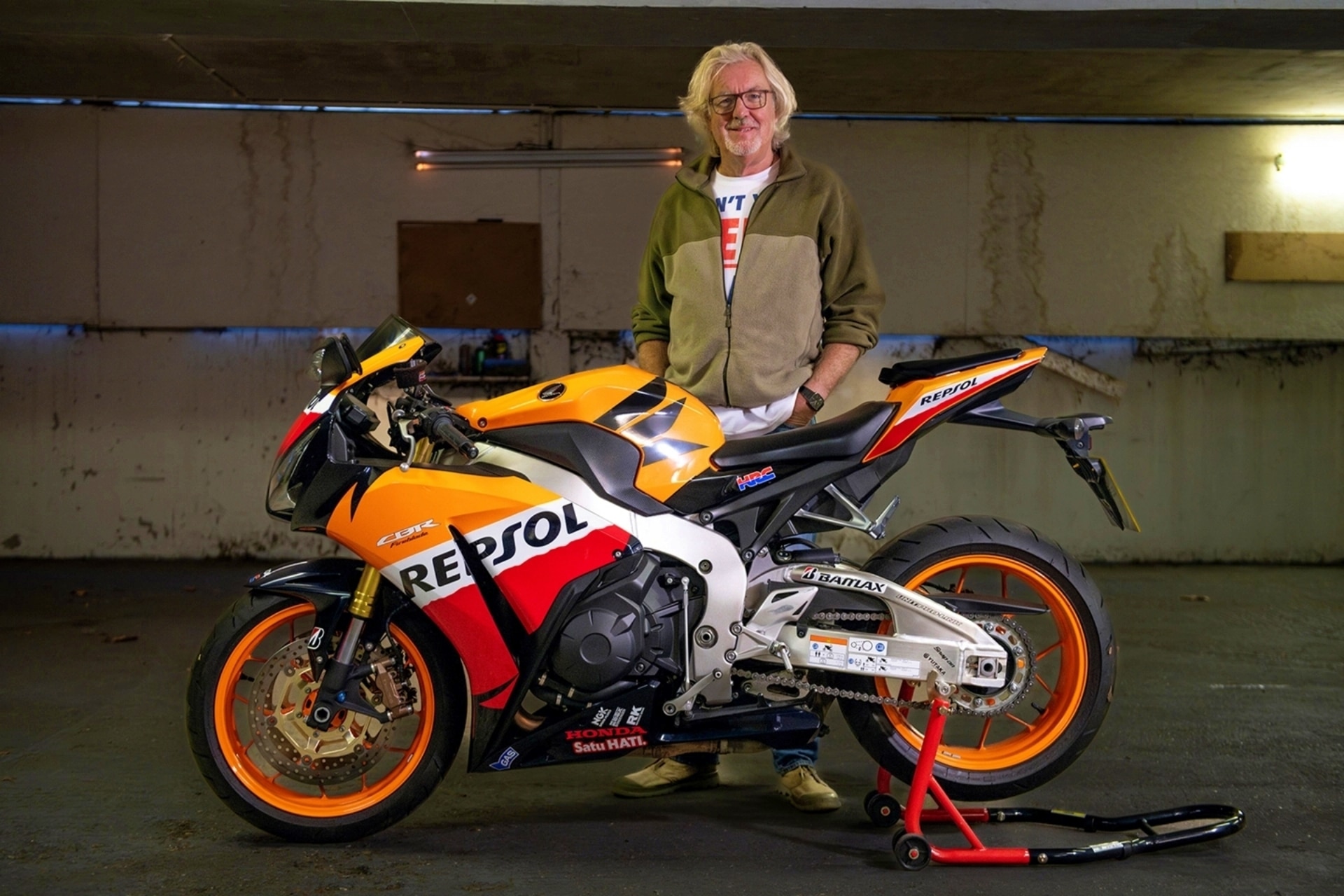 James May Honda CBR1000RR Fireblade Repsol de 2013