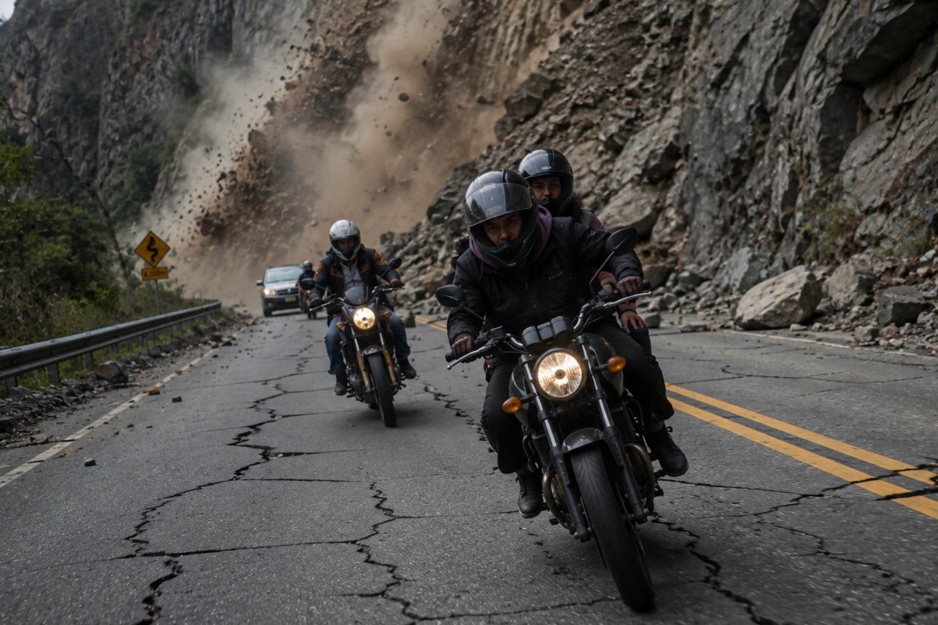 ¿Cómo manejar una motocicleta de forma segura durante un sismo?