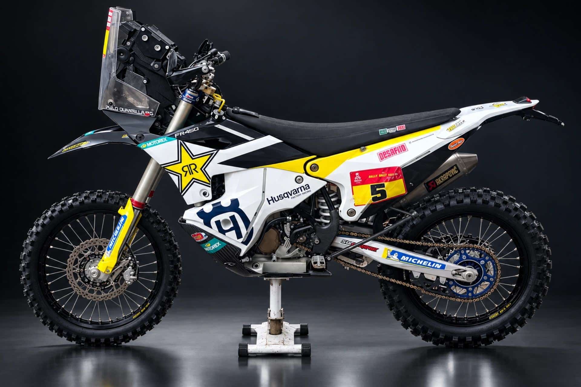 La Husqvarna que llevó al podio del Dakar 2020 a Pablo Quintanilla y su noble misión