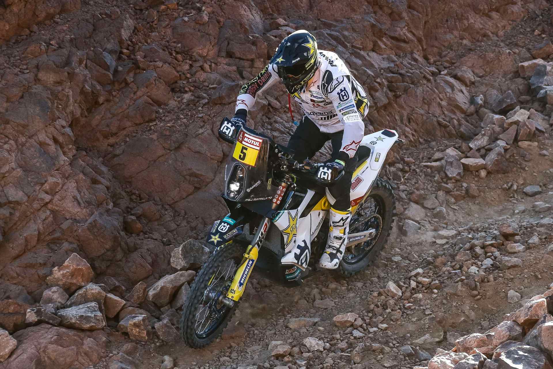 La Husqvarna que llevó al podio del Dakar 2020 a Pablo Quintanilla y su noble misión
