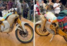 Royal Enfield Himalayan Electric sorprende con sillín floral en On Ride 2026