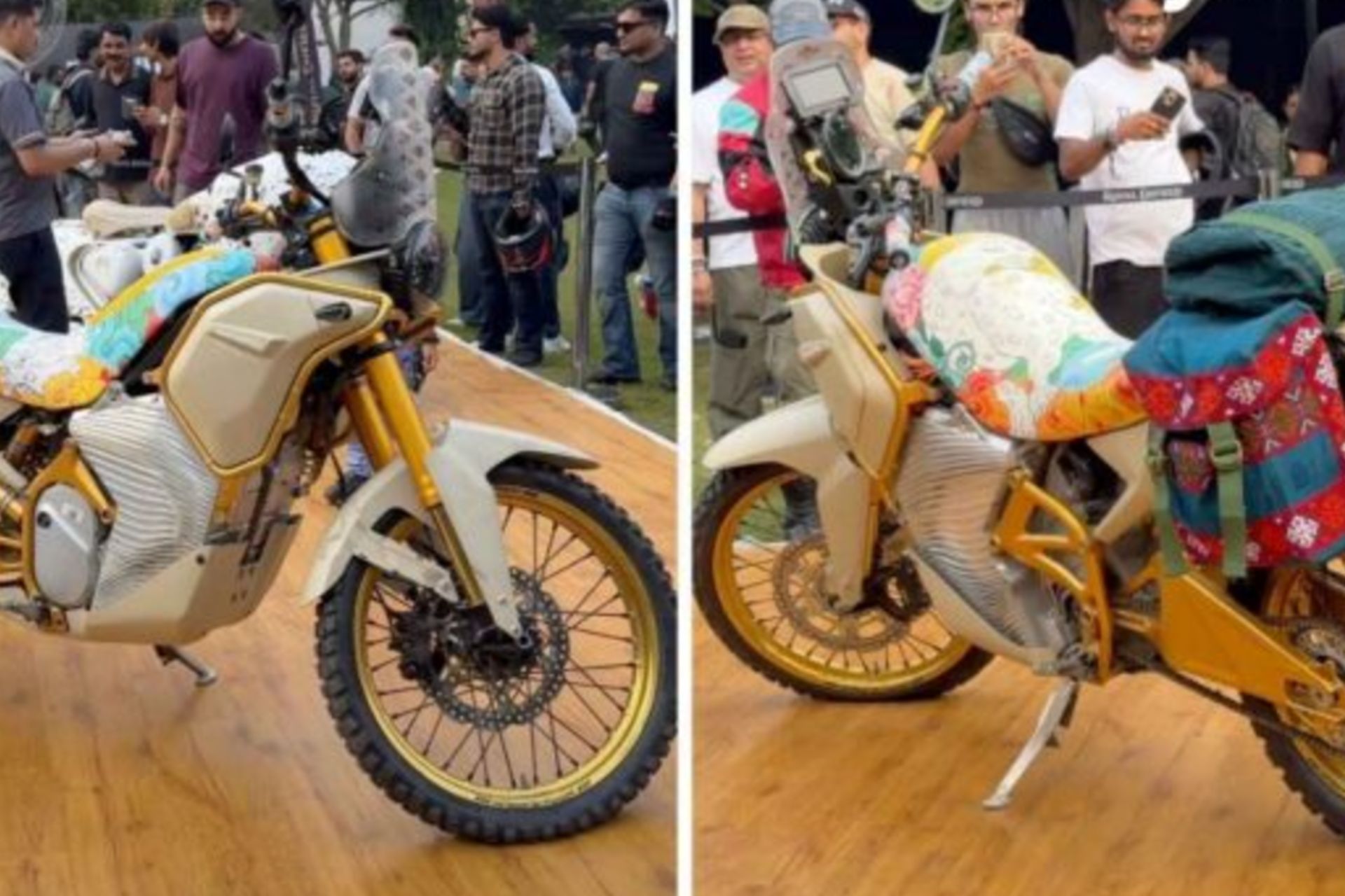 Royal Enfield Himalayan Electric sorprende con sillín floral en On Ride 2026