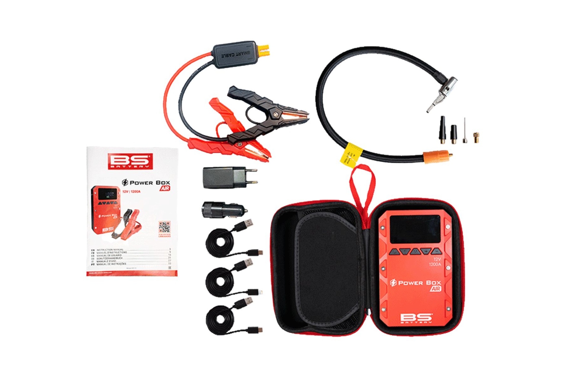 Touratech BS Power Box Air PB02, kit 4 en 1 para motocicletas
