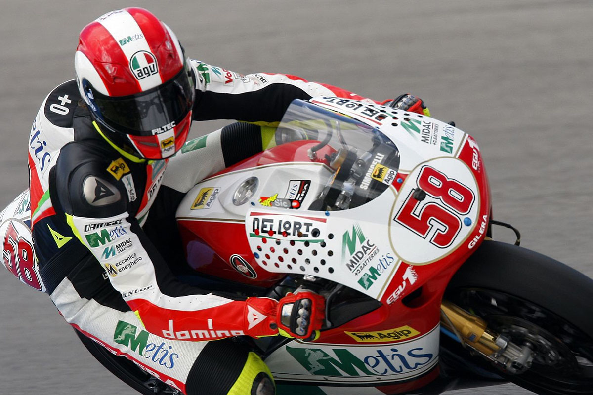 Los cuatro años de Marco en 250 fueron con una Gilera
