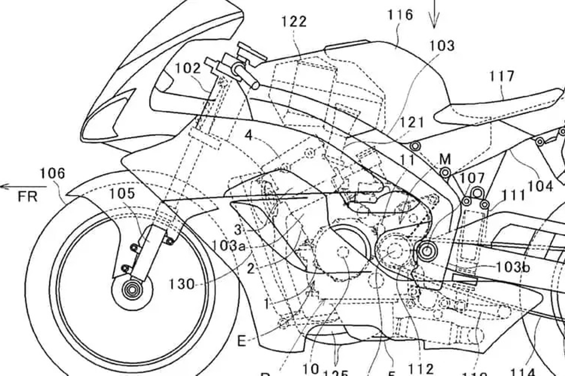 Honda patenta un motor bicilíndrico de "diseño simplificado"